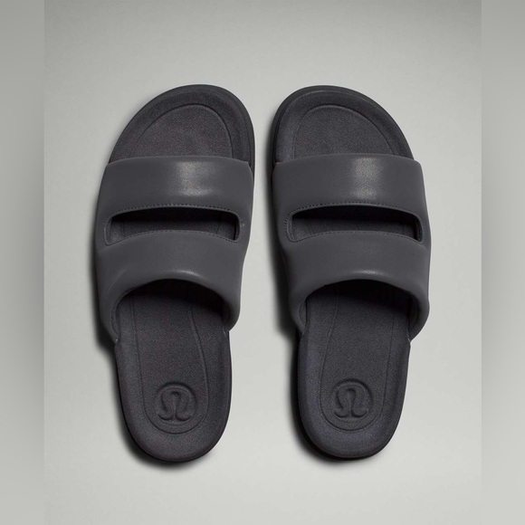 NWOB Lululemon Restfeel Slides Graphite Sz 10 - Picture 1 of 5